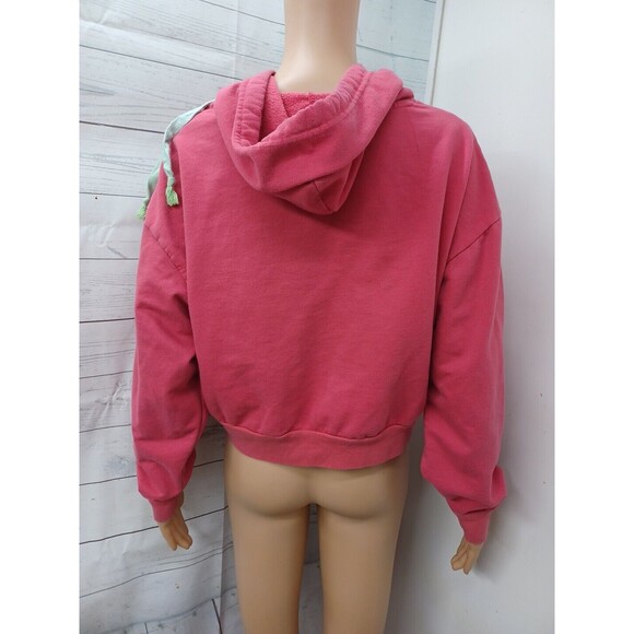 Coca Cola Hoodie Size XL Womens Cropped Red - Picture 5 of 9